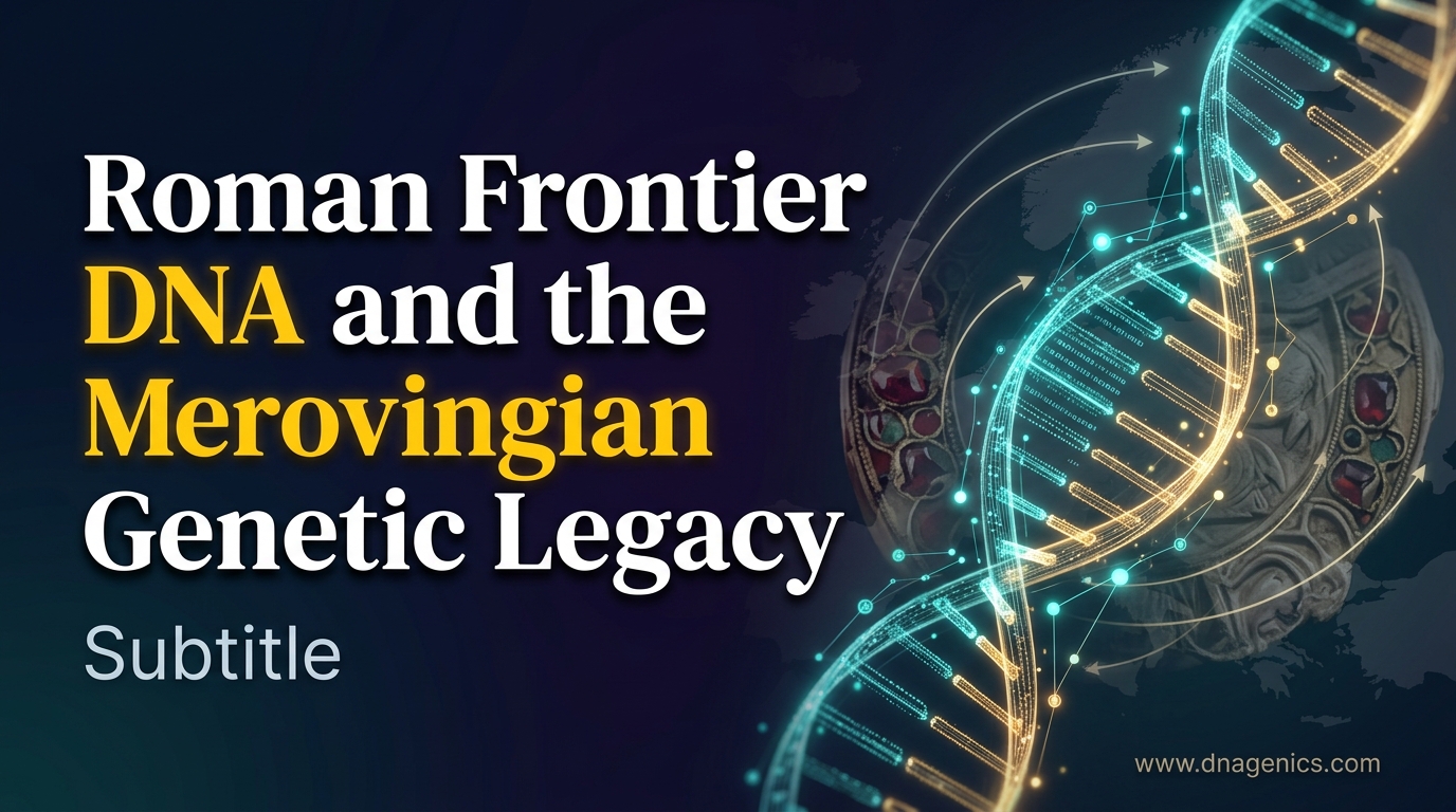 Ancient DNA and archaeology on the Roman northern frontier with Roman and Merovingian burial sites