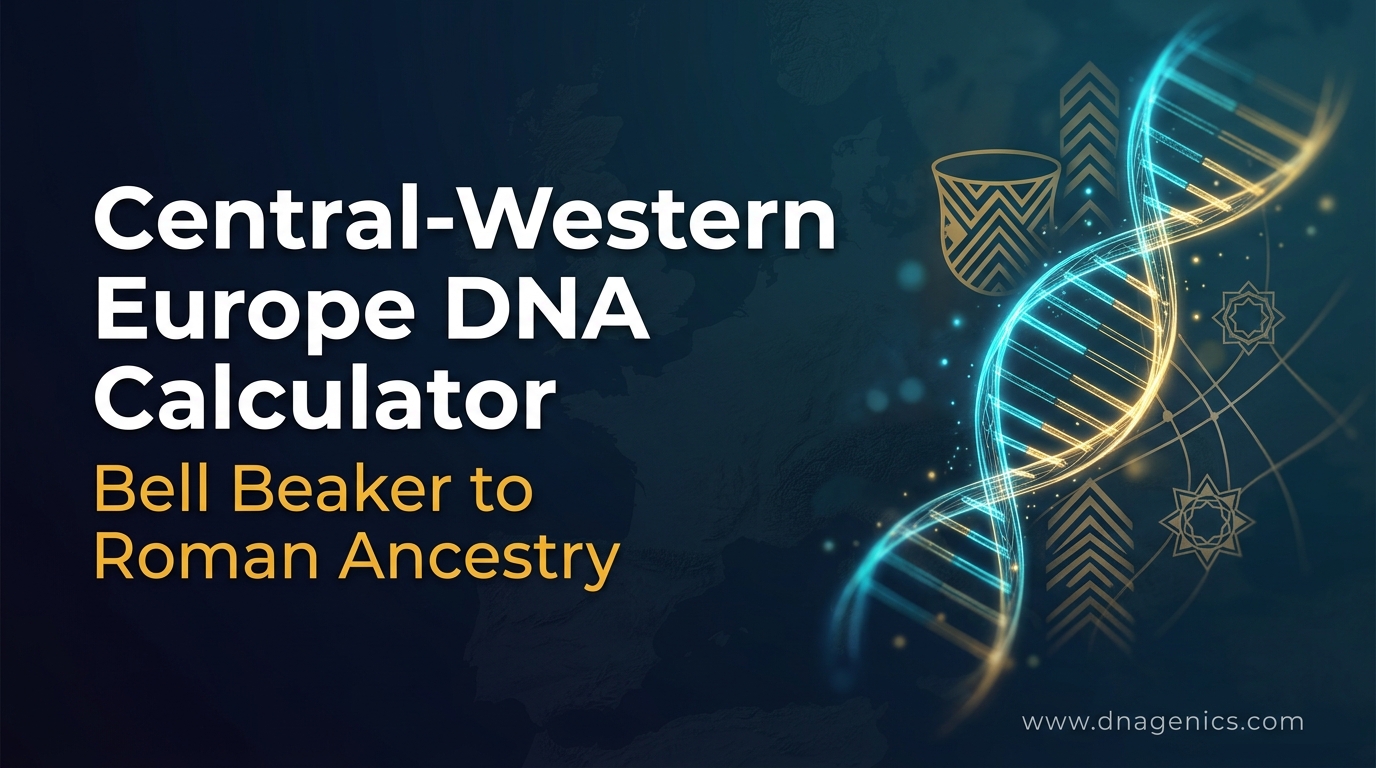 Ancient DNA ancestry map of Central-Western Europe showing Bell Beaker, Germanic, Hallstatt, and Roman layers