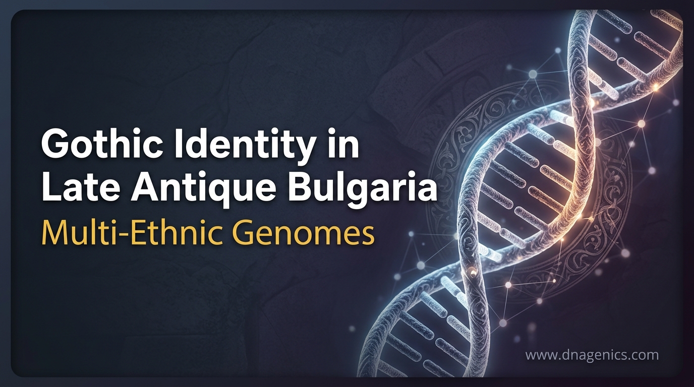 Infographic for Gothic Identity as Cultural Practice: Paleogenomic Evidence for Multi - Ethnic Assemblages Under Gothic Material Culture in Late Antique Bulgaria (4th - 6th centuries CE)