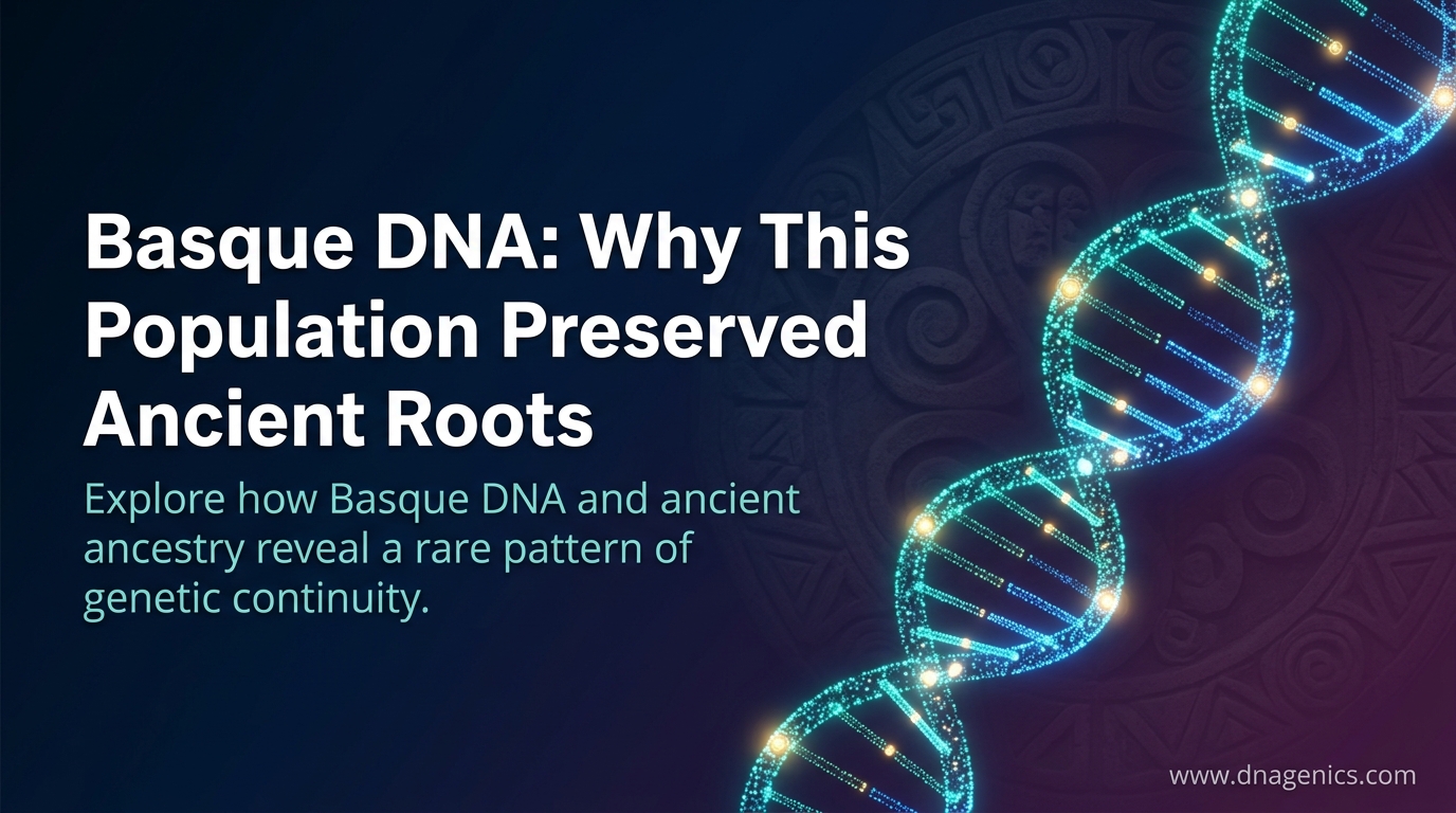 Illustration of Basque DNA ancestry, ancient Iberian migration, and haplogroup patterns in Western Europe