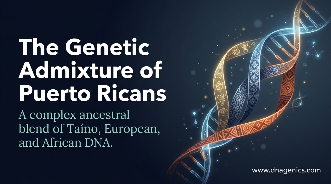 Cover image for The genetic admixture of Puerto Ricans