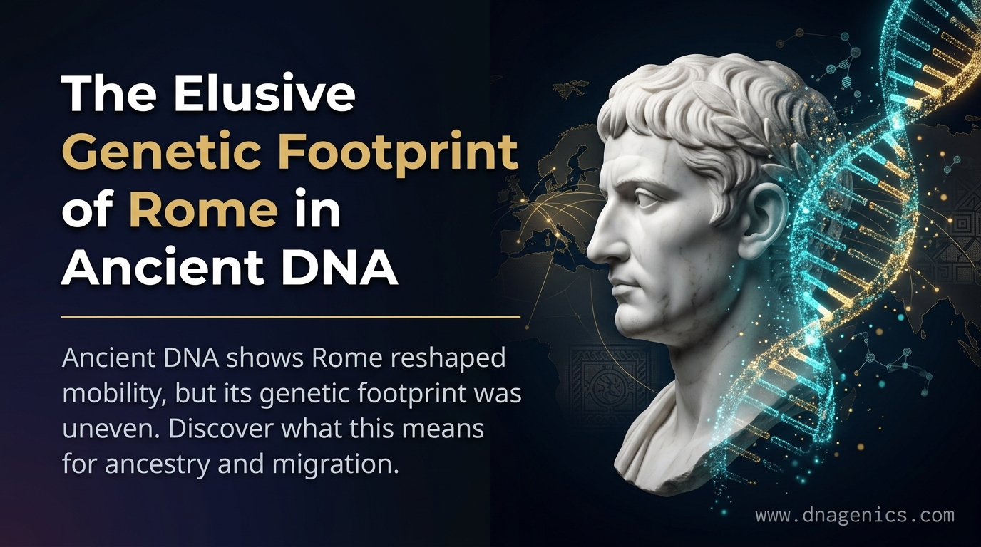 Cover image for The Elusive Genetic Footprint of Rome in Ancient DNA