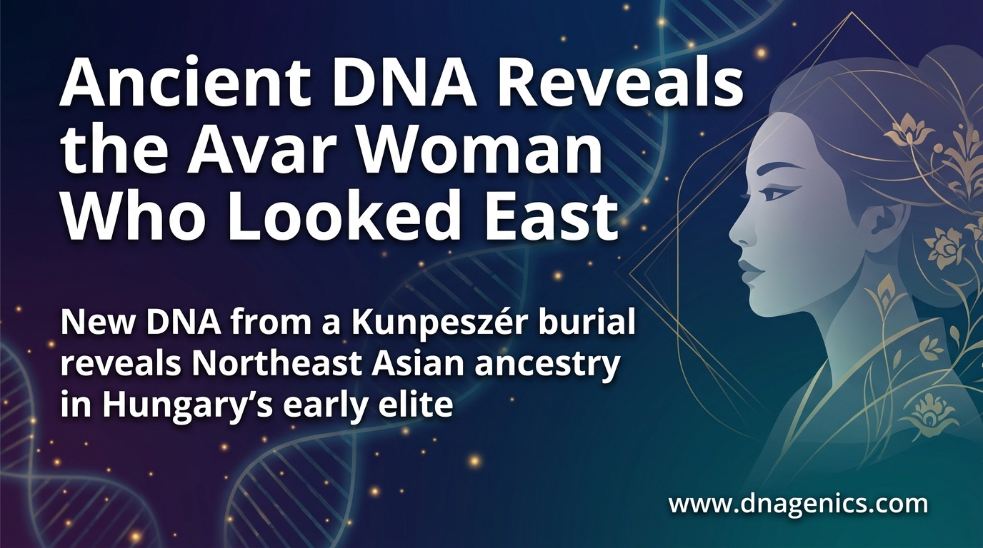 Illustration of an Early Avar woman with gilded pendants on the Hungarian plain in the 7th century