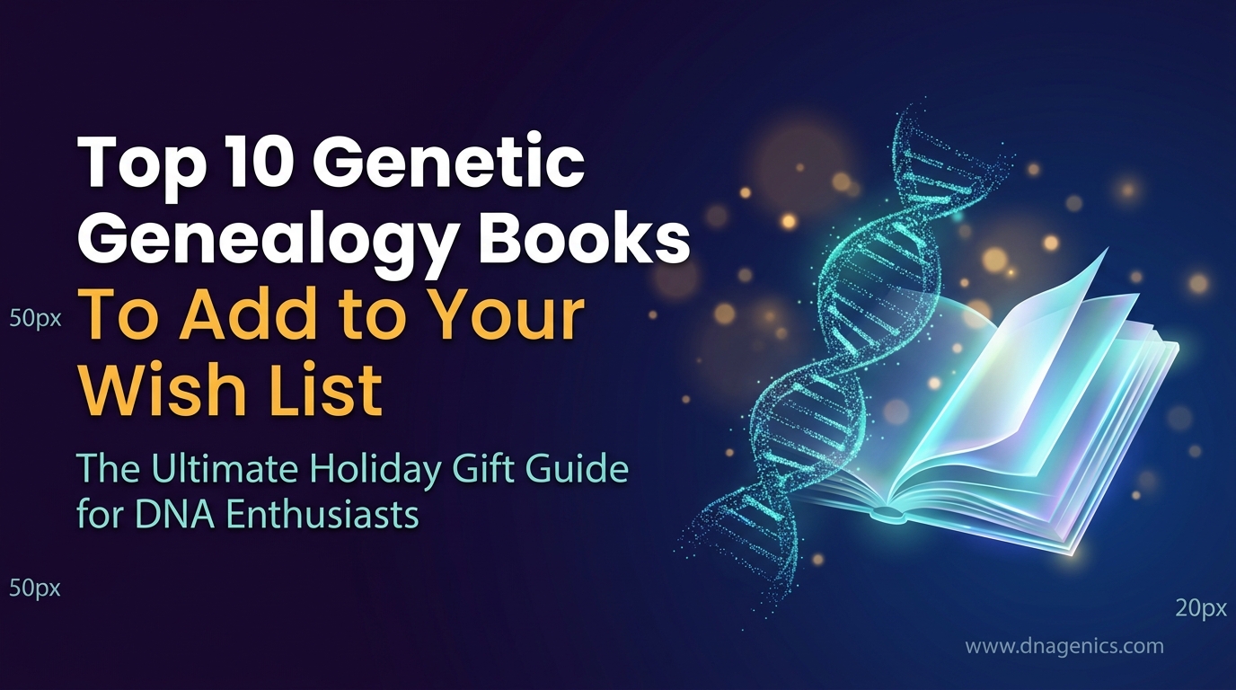 Cover image for Top 10 Genetic Genealogy Books To Add to Your Wish List