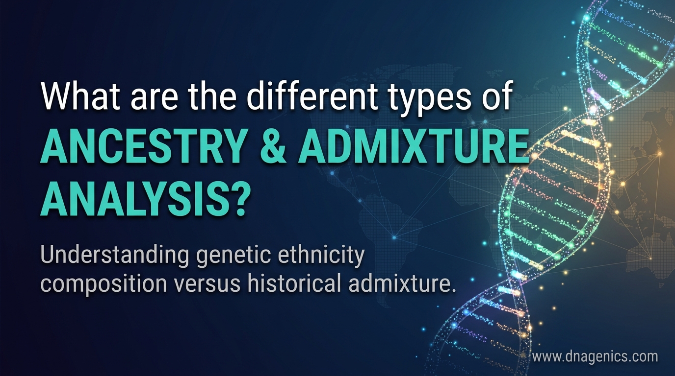 Cover image for What are the different types of ancestry and admixture analysis?