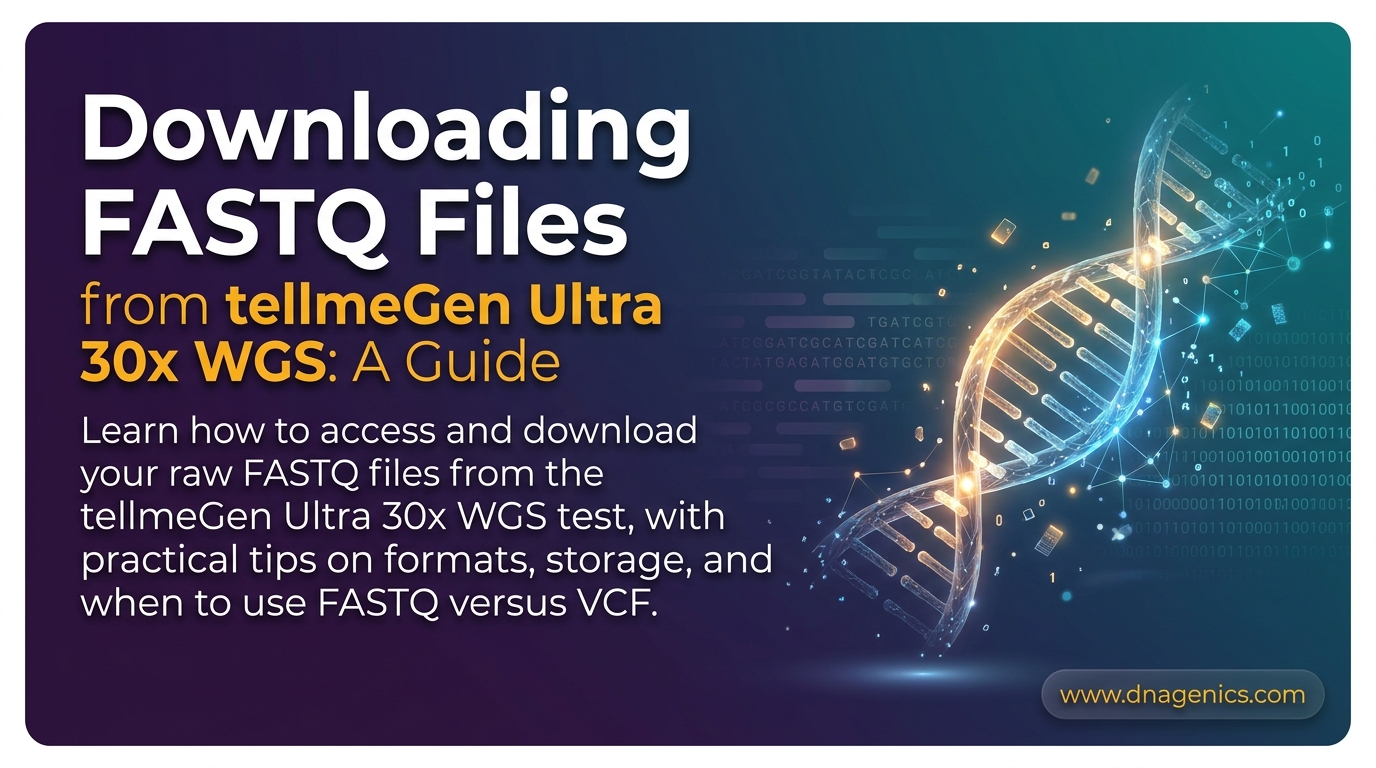 Illustration of FASTQ downloads from tellmeGen Ultra 30x WGS