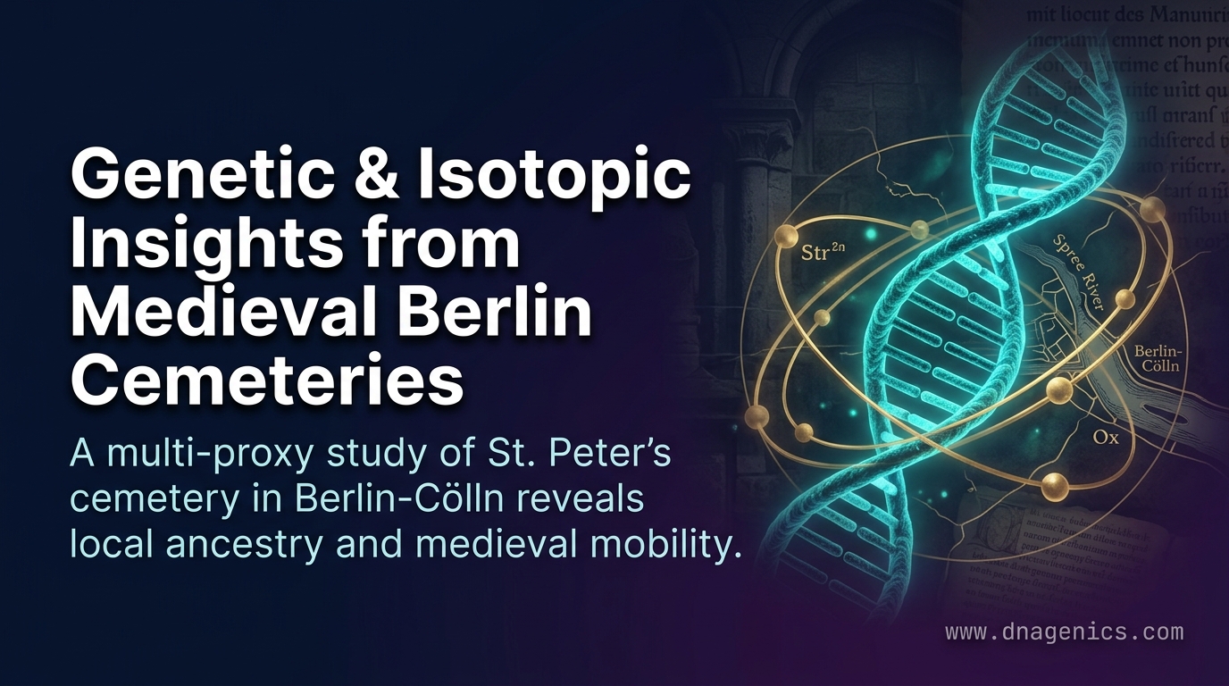 Medieval Berlin/Cölln DNA and isotope analysis from St. Peter's cemetery