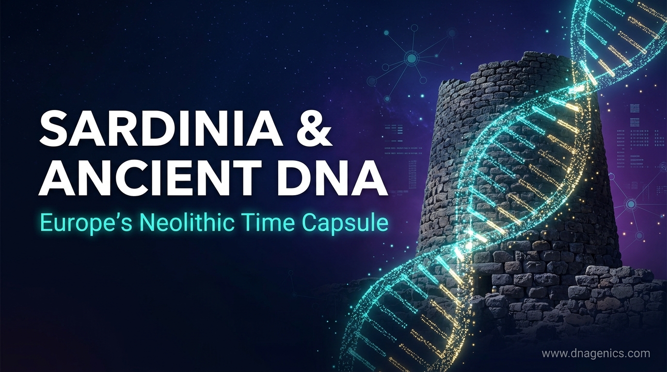 Ancient DNA map showing Sardinia as a Neolithic genetic time capsule in Europe