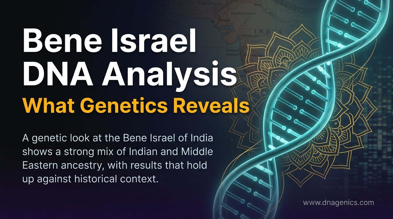 Genetic ancestry analysis of the Bene Israel showing Indian and Middle Eastern population structure