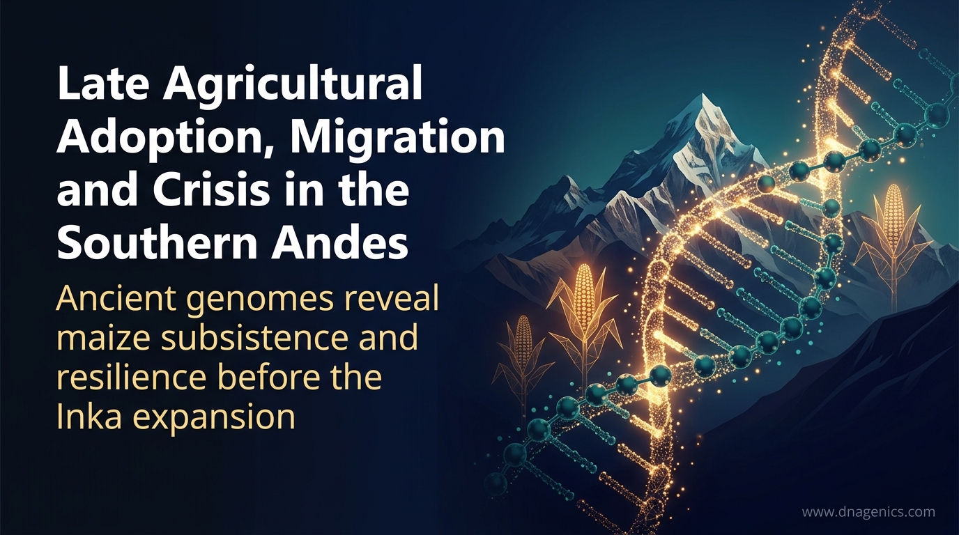 Ancient genomes and isotopic data illustrate late agricultural adoption in the Southern Andes