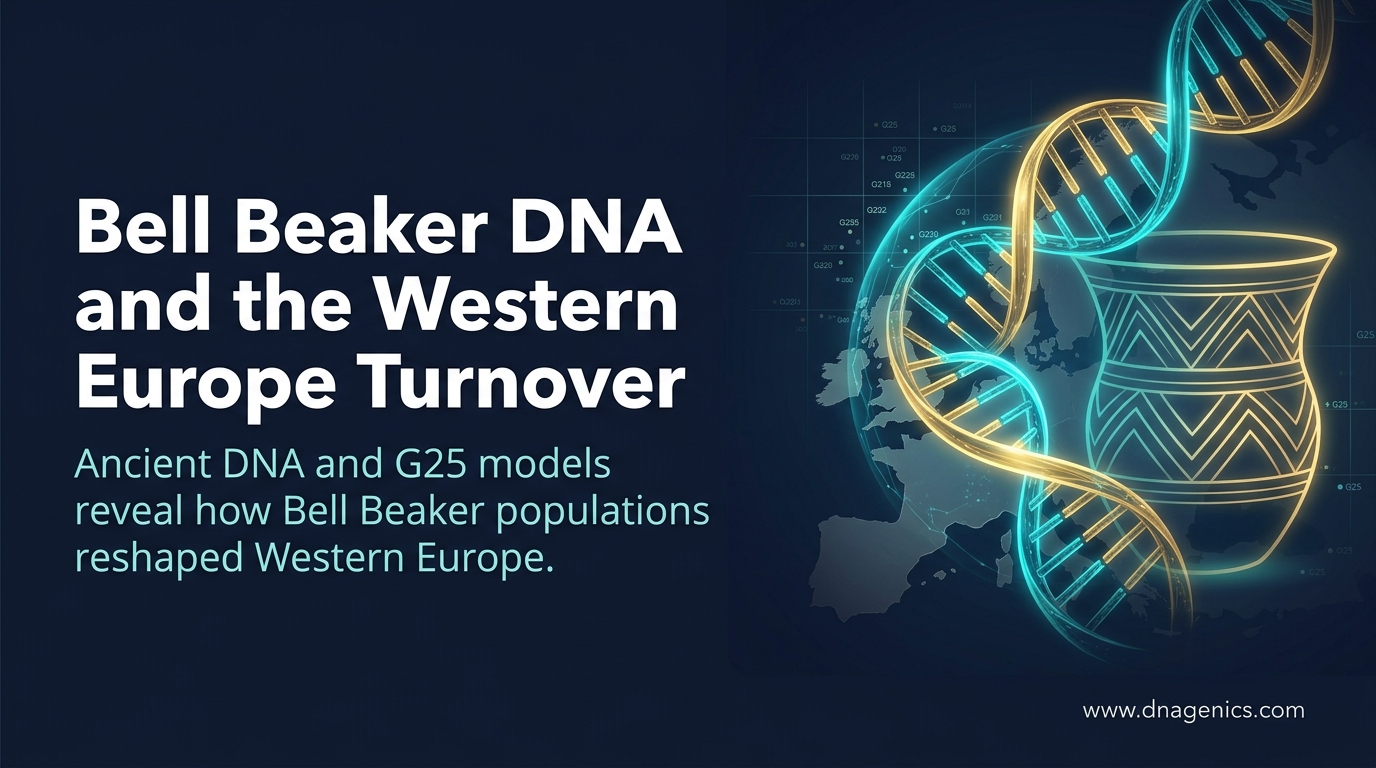 Ancient DNA map of Bell Beaker migration and ancestry shifts across Western Europe
