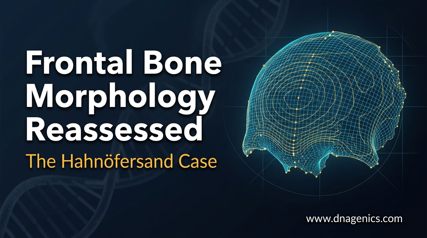3D surface-based analysis of Hahnöfersand frontal bone in a modern human context