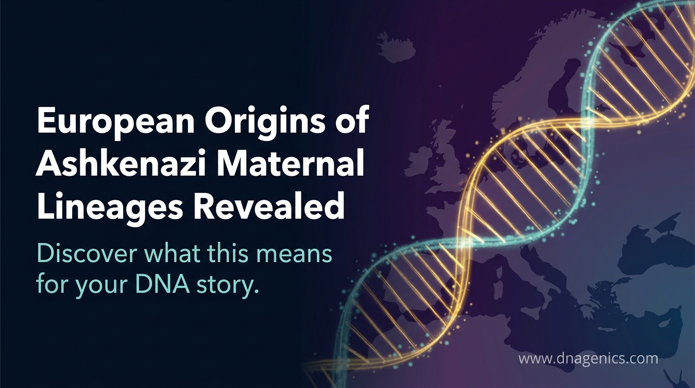 Graphical representation of Ashkenazi maternal lineages tracing to prehistoric Europe