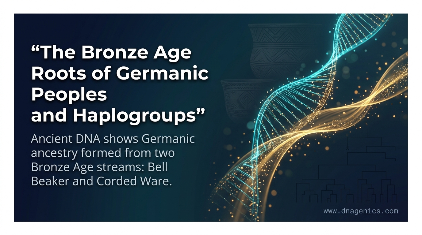 Ancient DNA map showing Bell Beaker and Corded Ware migrations into northern Europe