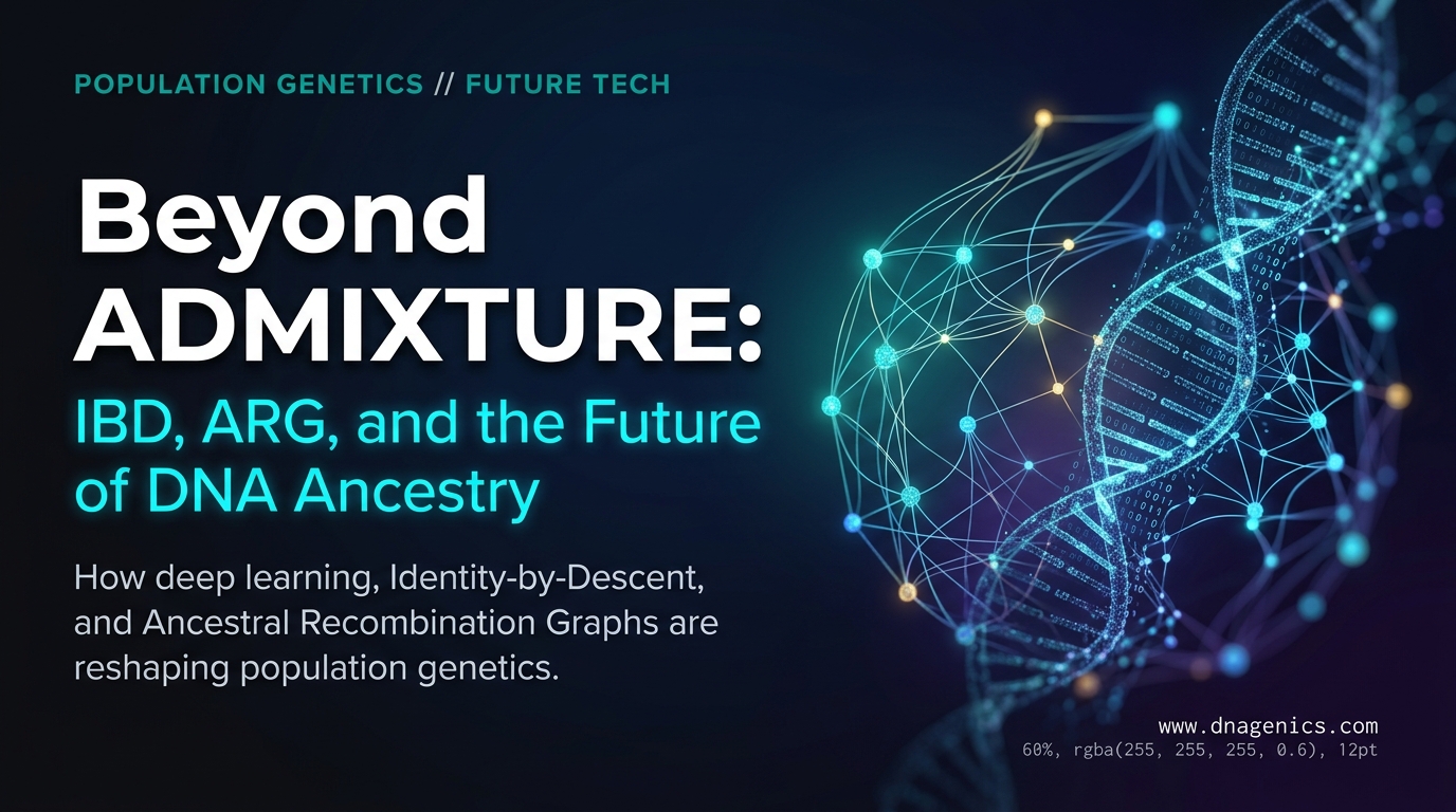 DNA ancestry analysis with haplotypes, migration paths, and population genetics data visualization