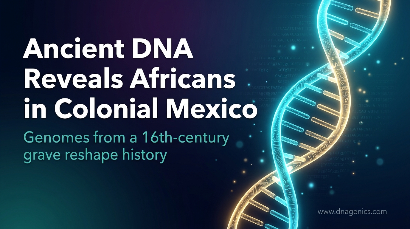 Ancient DNA study of colonial Mexico City burial showing African ancestry and migration history