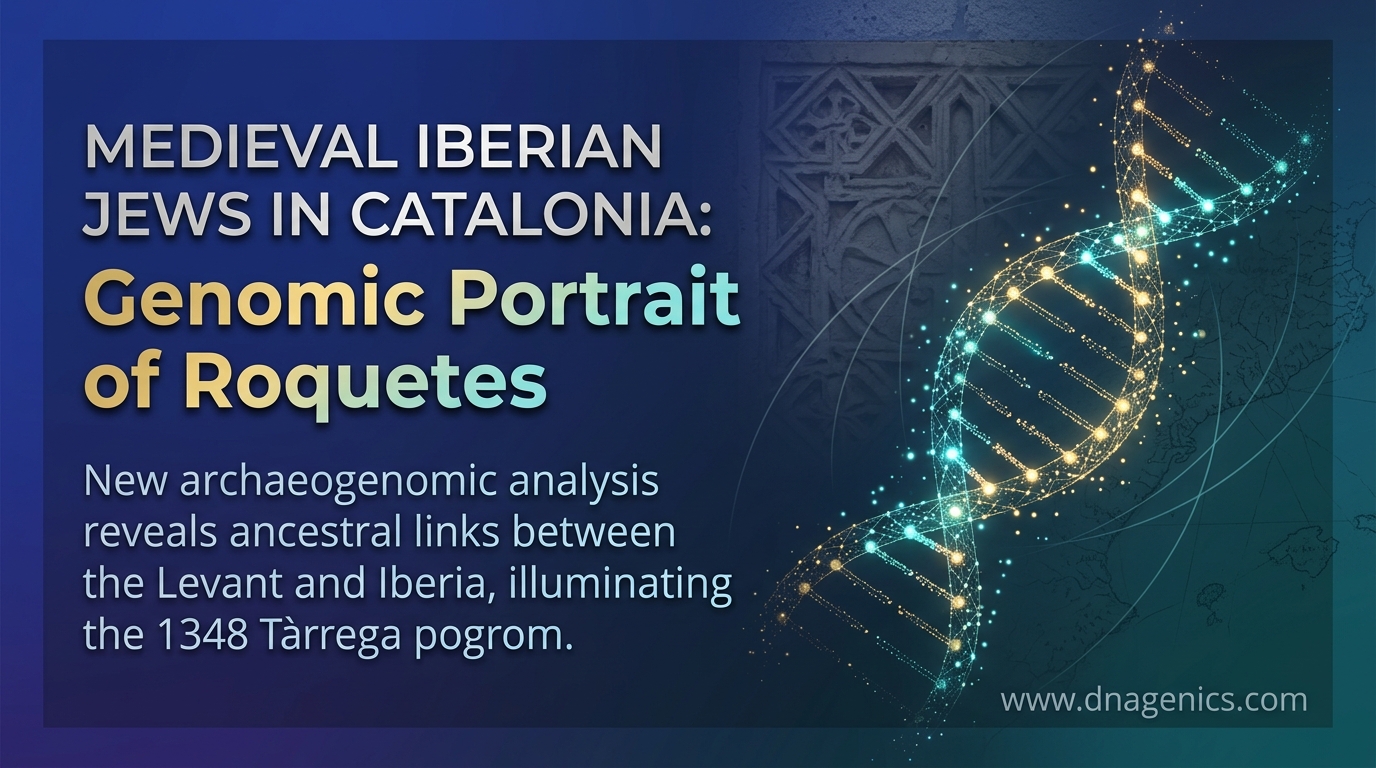 Genomic portrait of Roquetes medieval Catalan Jews linking Levantine and Iberian ancestries