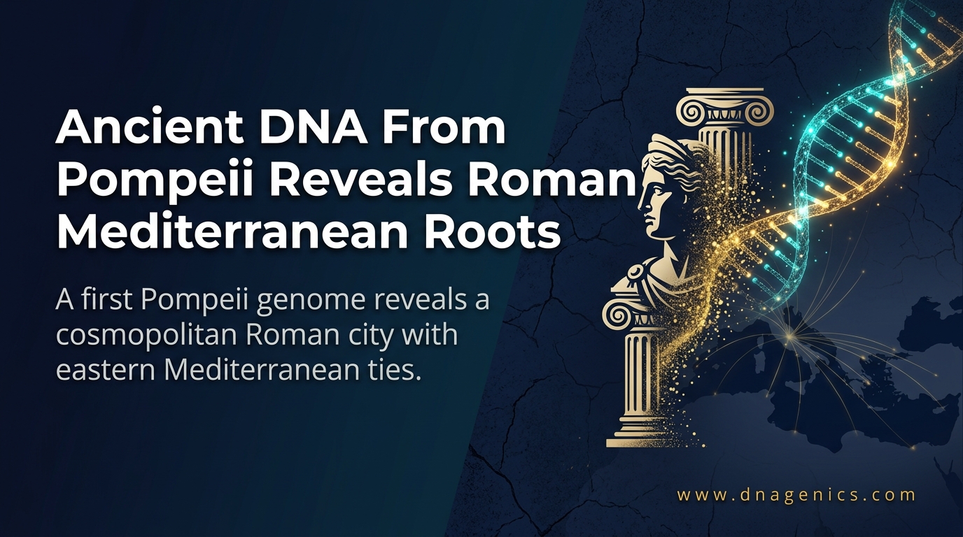 Ancient DNA analysis of a Pompeii skeleton showing Roman Mediterranean ancestry and migration patterns