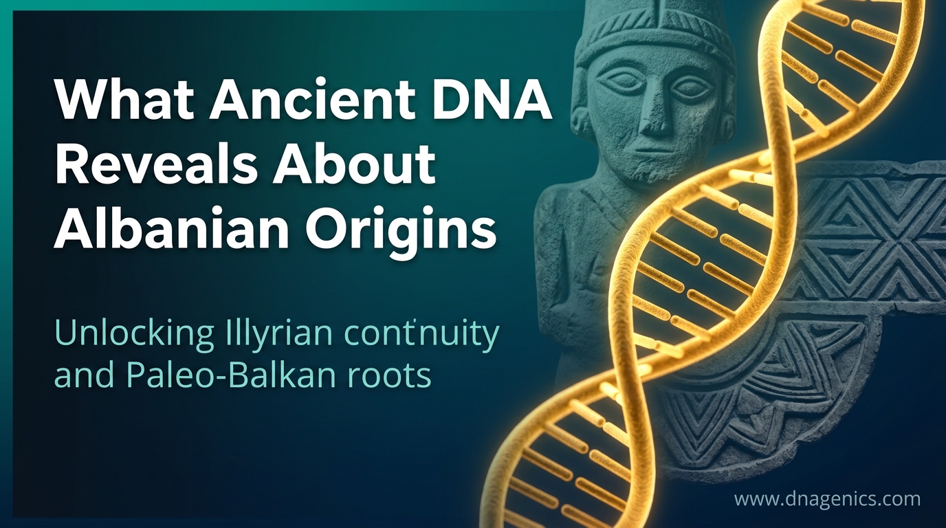 Ancient DNA ancestry map of the western Balkans and Albanian population history