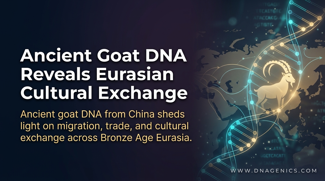 Ancient goat DNA research showing Eurasian migration and cultural interaction across China, Central Asia, and West Asia