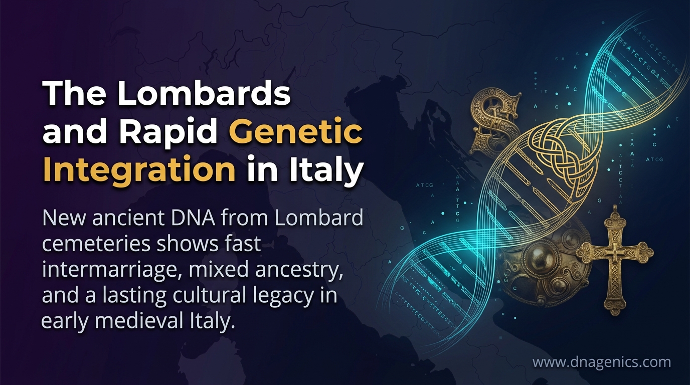 Ancient DNA analysis of Lombard cemetery burials in Hungary and Italy