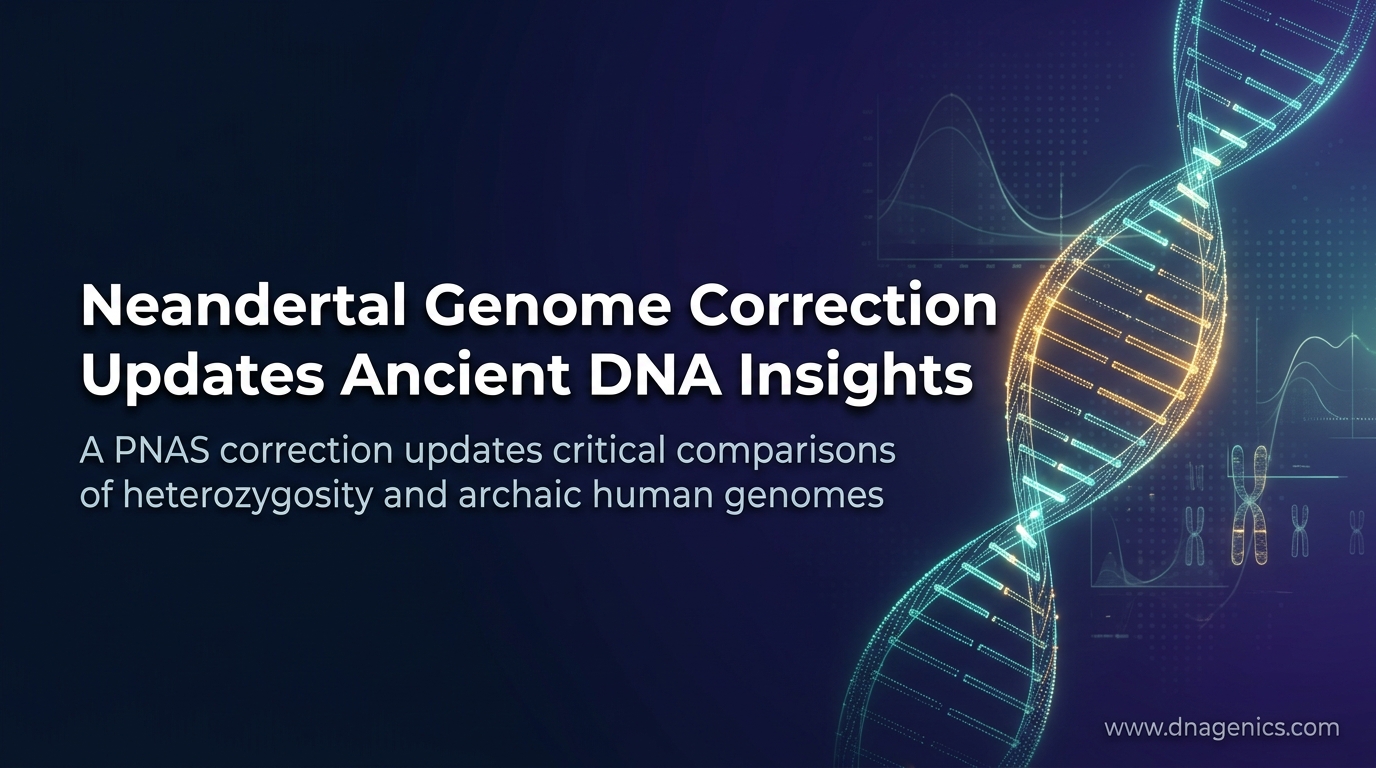 Ancient DNA analysis of a Neandertal genome correction focused on heterozygosity and HBD tracts