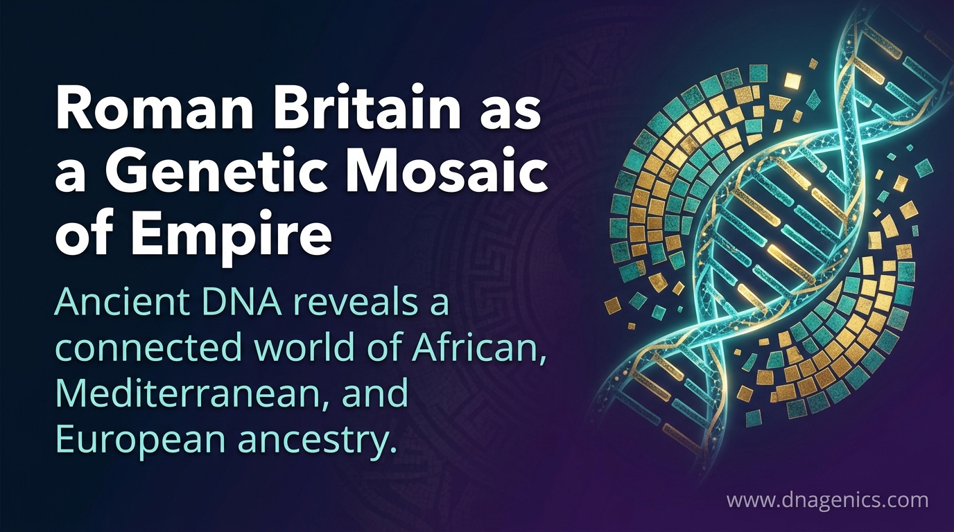Ancient DNA map showing Roman Britain as a genetic mosaic with African and European ancestry