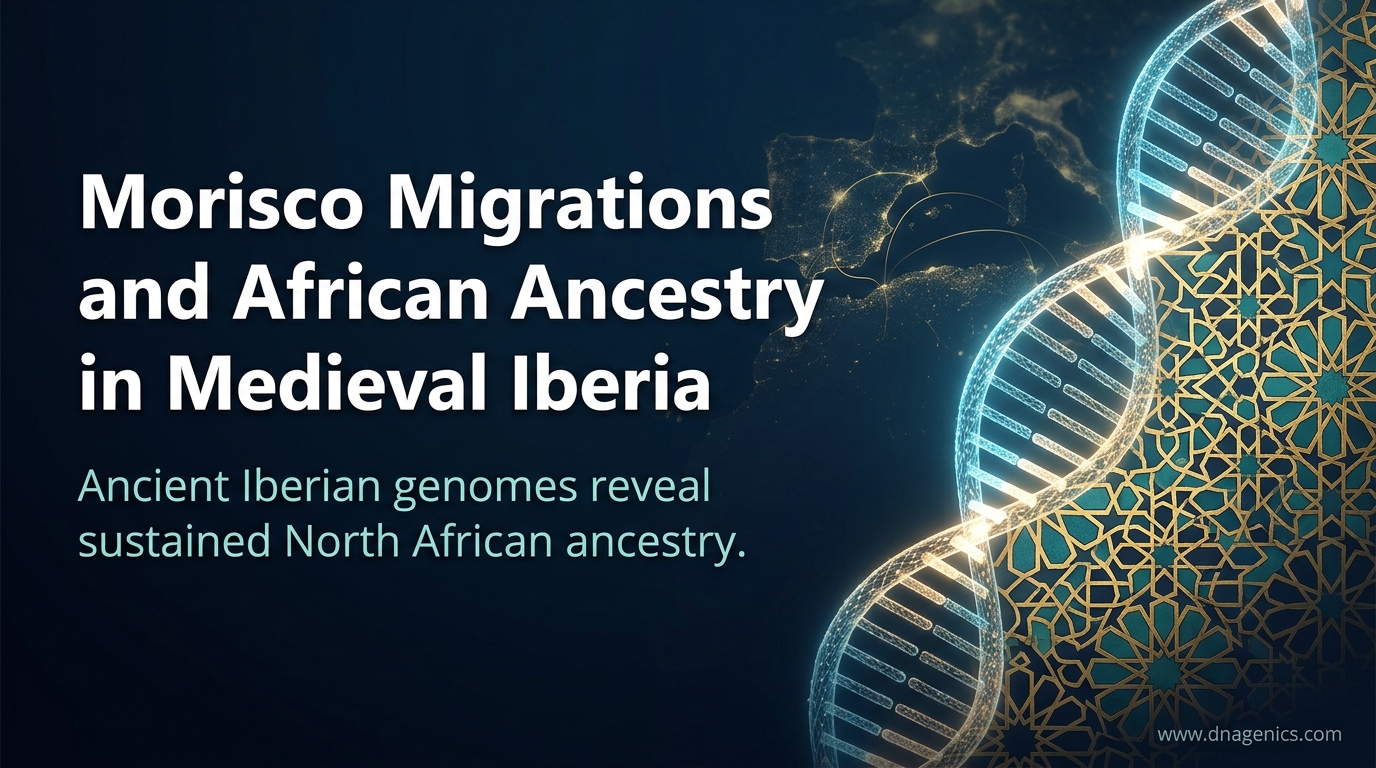 Map of eastern Iberia with ancient DNA samples and North African ancestry signals