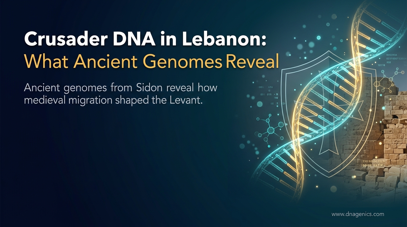 Ancient DNA and Crusader-era ancestry in a medieval Sidon burial from Lebanon