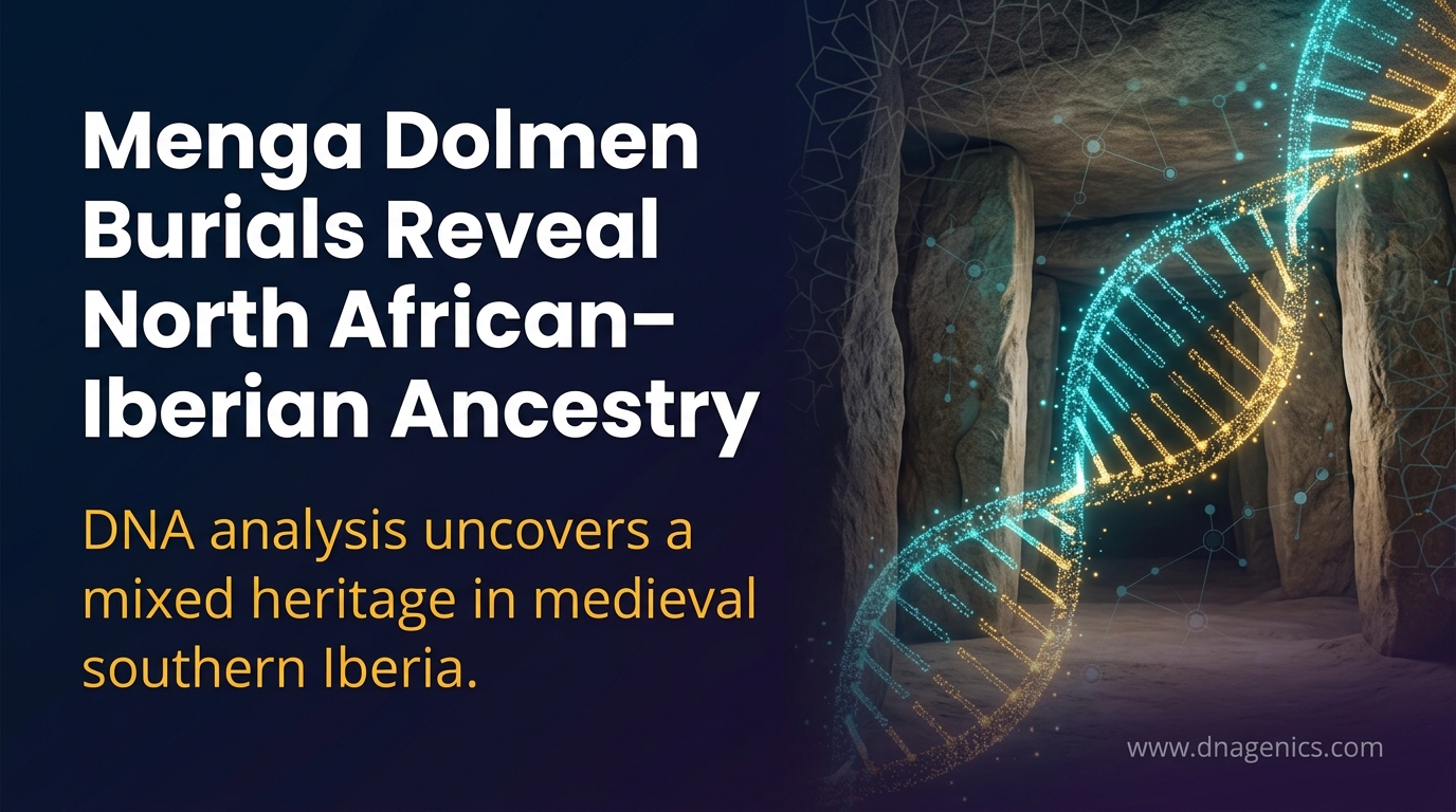 Infographic for Genetic and historical perspectives on the early medieval inhumations from the Menga dolmen, Antequera (Spain)