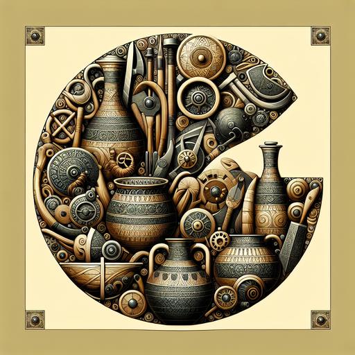 Illustration of Hallstatt landscape