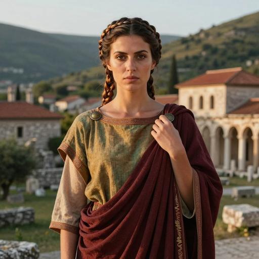 Portrait reconstruction of A woman buried in Montenegro in the Middle Ages era