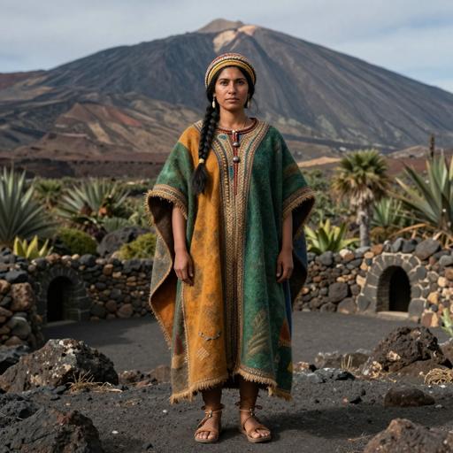 Portrait of ancient individual CAN.043 from Canary Islands, dated 1200 CE