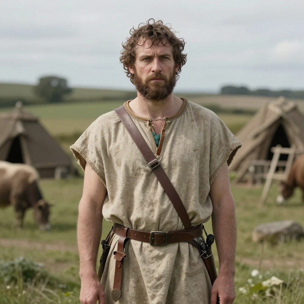 Portrait reconstruction of A man buried in United Kingdom in the  era
