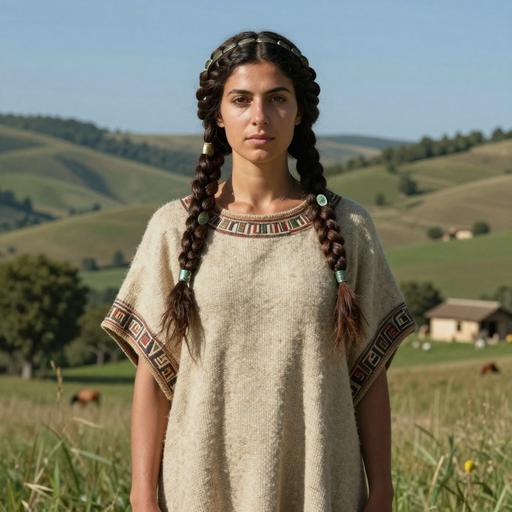Portrait reconstruction of A woman buried in Italy in the Bronze Age era
