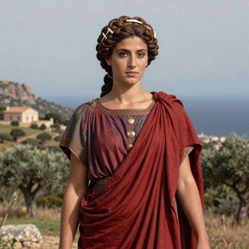 Portrait reconstruction of A woman buried in Italy in the Middle Ages era