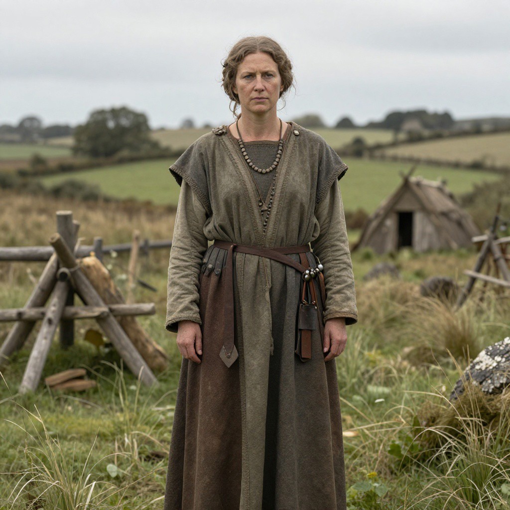 Portrait reconstruction of A woman buried in United Kingdom in the  era