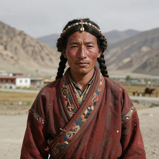 Portrait of ancient individual S153_S183 from Nepal, dated 350 CE - 1000 CE