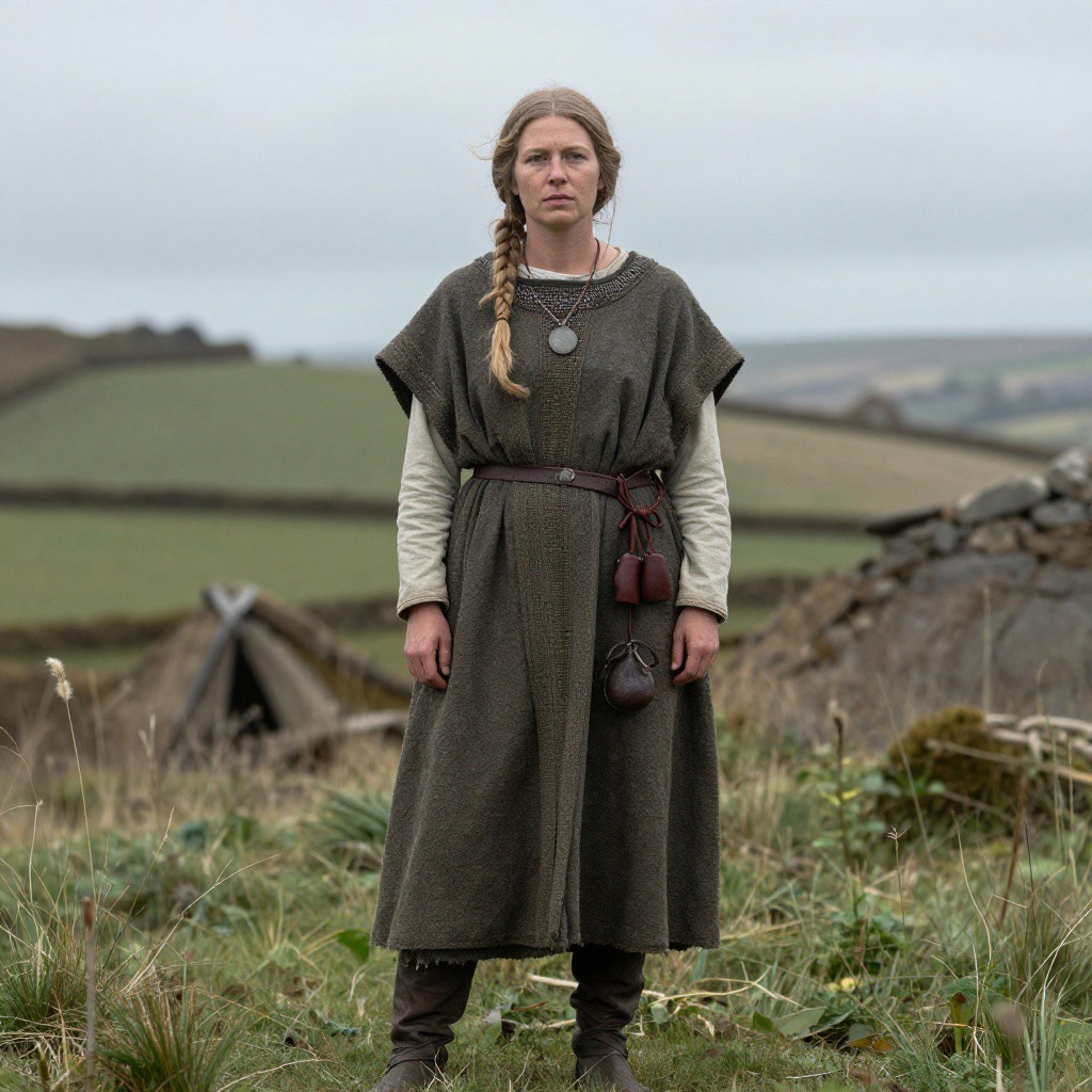 Portrait reconstruction of A woman buried in United Kingdom in the  era