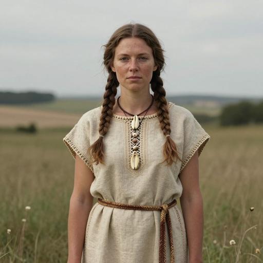 Portrait of ancient individual Herx from Germany, dated 5216 BCE - 5045 BCE