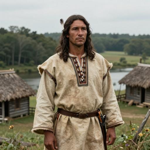 Portrait of ancient individual I2097 from USA, dated 1682 CE