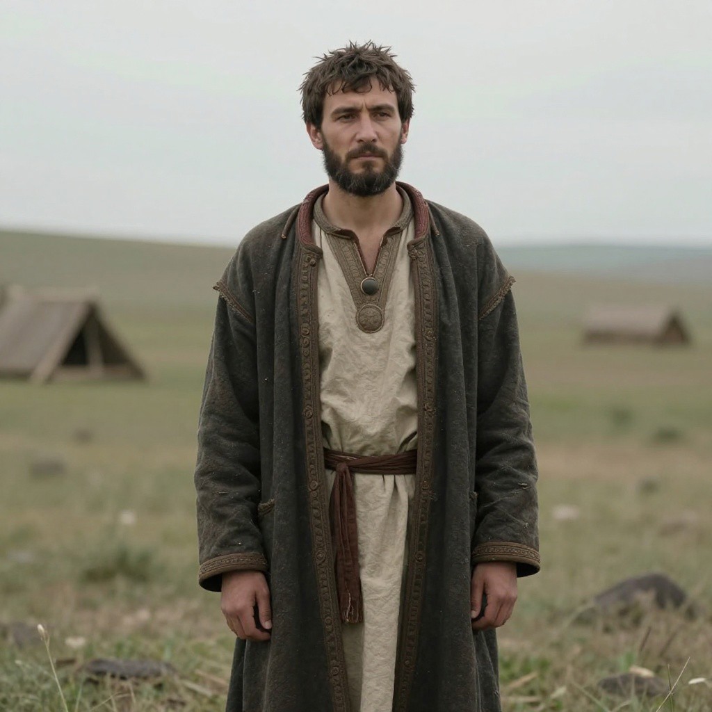 Portrait reconstruction of A man buried in Russia in the  era