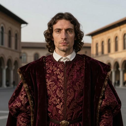 Portrait reconstruction of A man buried in Italy in the Middle Ages era