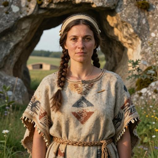 Portrait of ancient individual VERT035 from Ukraine, dated 3787 BCE - 3652 BCE