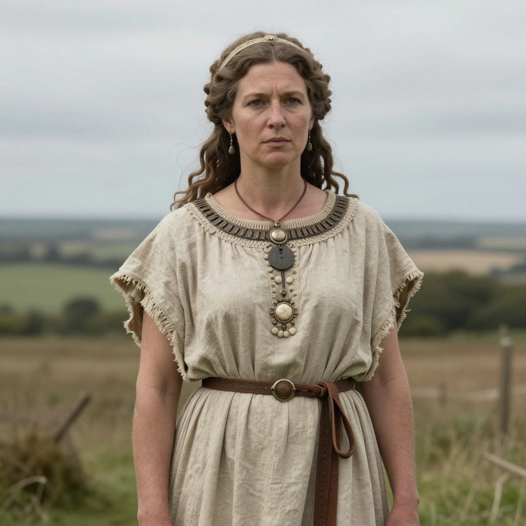 Portrait reconstruction of A woman buried in United Kingdom in the  era