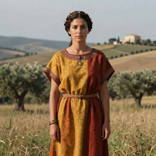 Portrait of ancient individual ORD009 from Italy, dated 750 BCE - 406 BCE