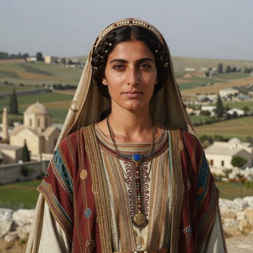 Portrait reconstruction of A woman buried in Lebanon in the Late Antiquity era