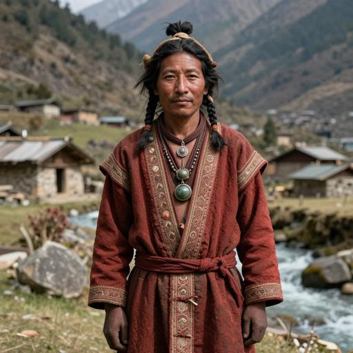 Portrait of ancient individual KS9 from Nepal, dated 800 BCE - 1 BCE