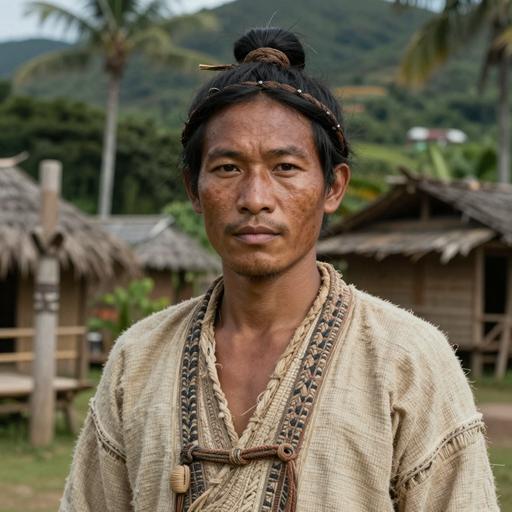 Portrait of ancient individual C4777 from China, dated 2137 BCE - 1948 BCE