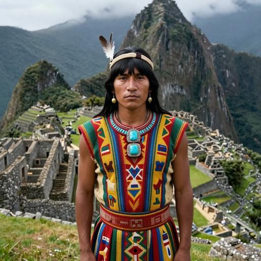 Portrait of ancient individual OTT-1144 from Peru, dated 1420 CE - 1532 CE